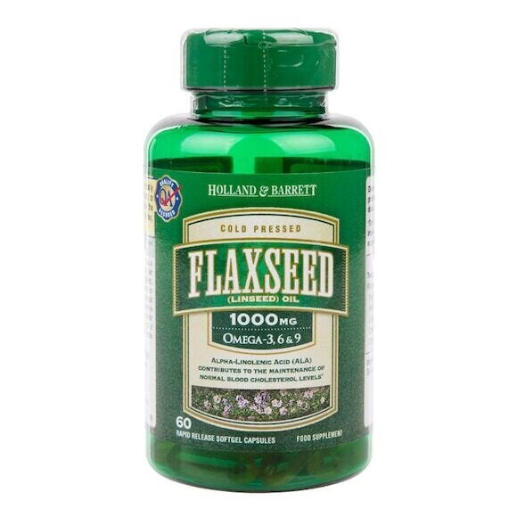 Flaxeed Oil Fast Lised (ľanový olej) 1 000 mg 60 kapsúl Holland & Barrett