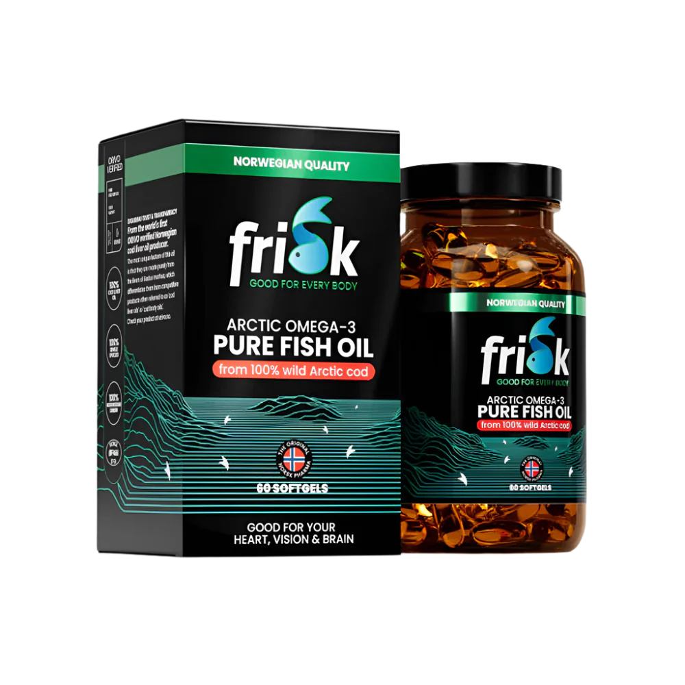Arctic Pure-Omega-3 zo 100% divokej arktickej tresky-60 kapsúl