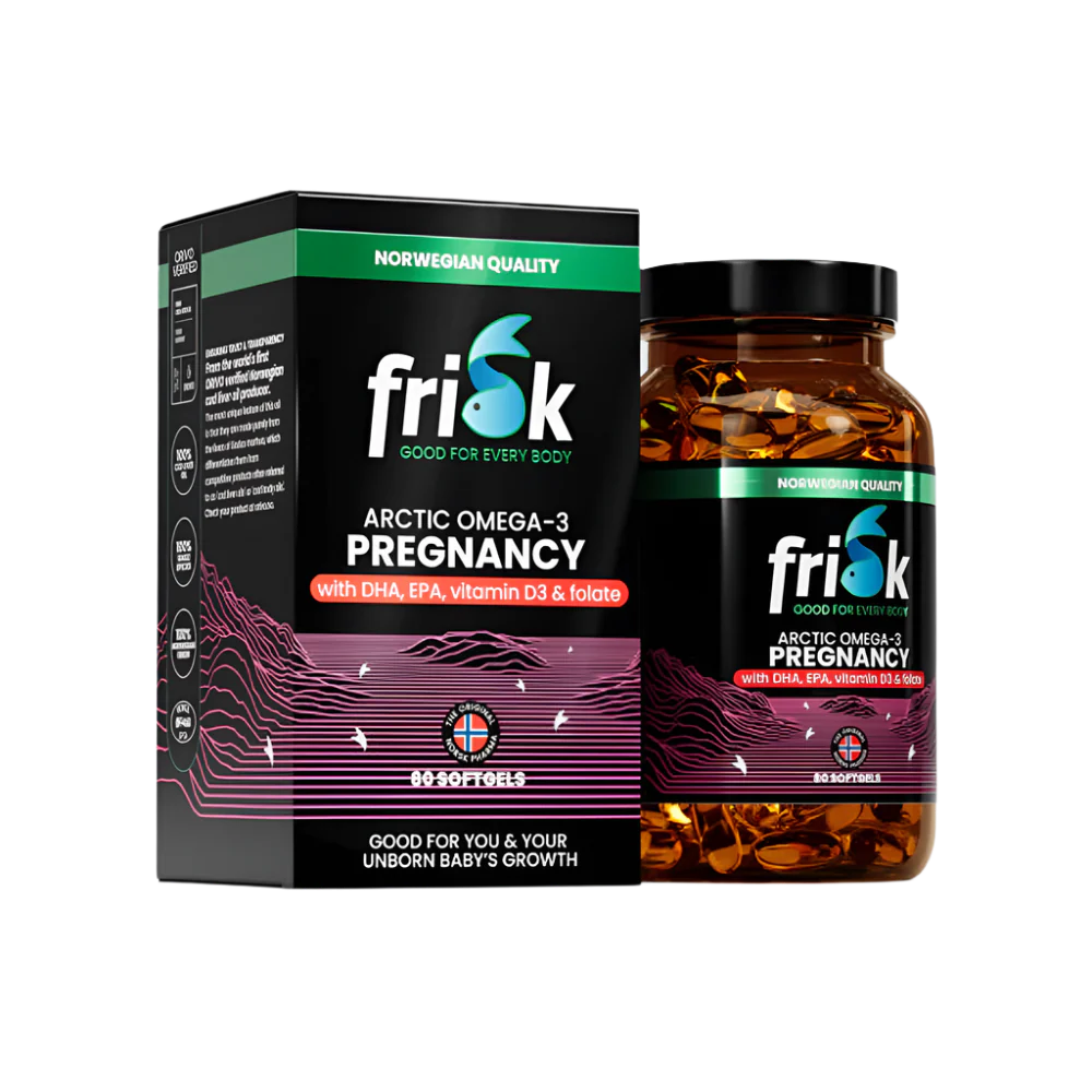 Arktické tehotenstvo-Omega-3 pre tehotné ženy-100% divoká treska z Nórska-80 kapsúl