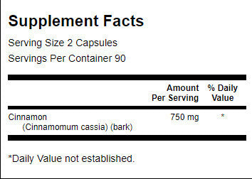 Celé spektrum škorice 375 mg - 180 kapsúl