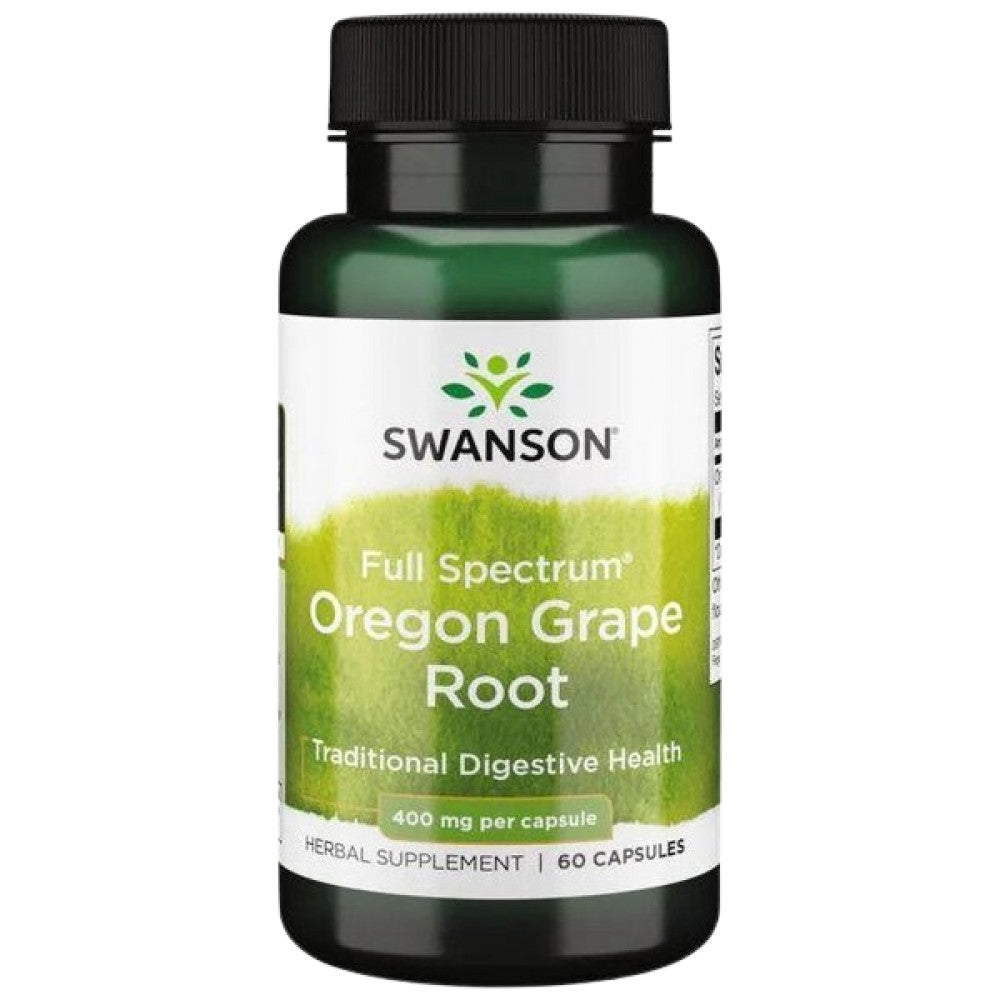 Celé spektrum Oregon Grape Root 400 mg 60 kapsuly