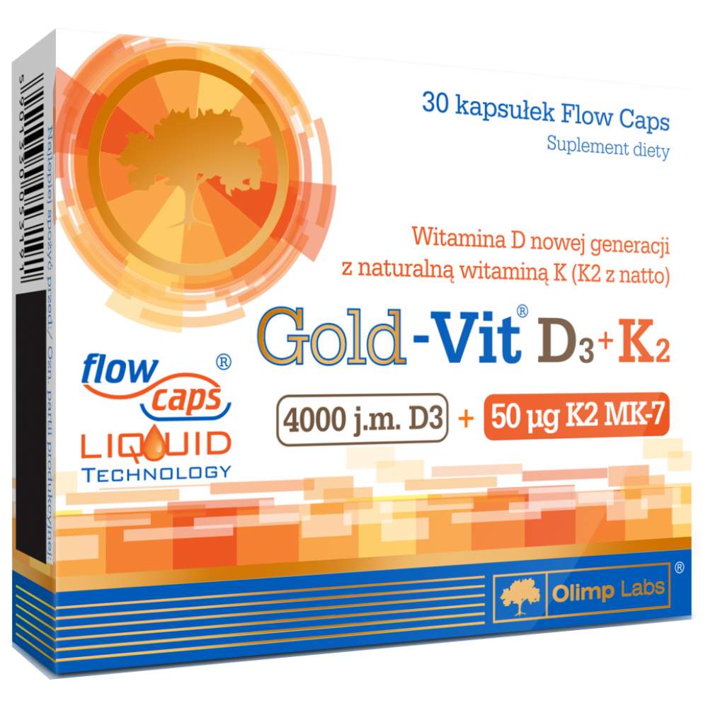 Zlato-Vit D3 + K2 30 kapsuly