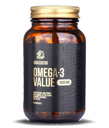 Grassberg Omega-3 Hodnota 1000 mg 60/90/120/CAPS