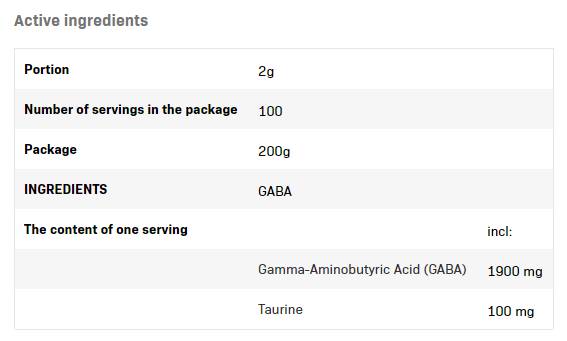 GABA Powder - 200 gramov