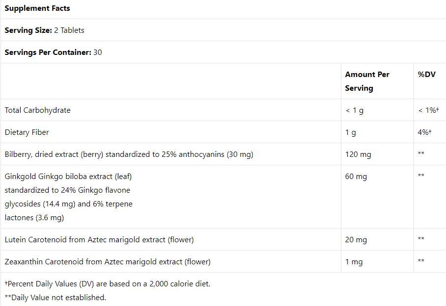 Ginkgold Eyes 100 mg - 60 tabliet