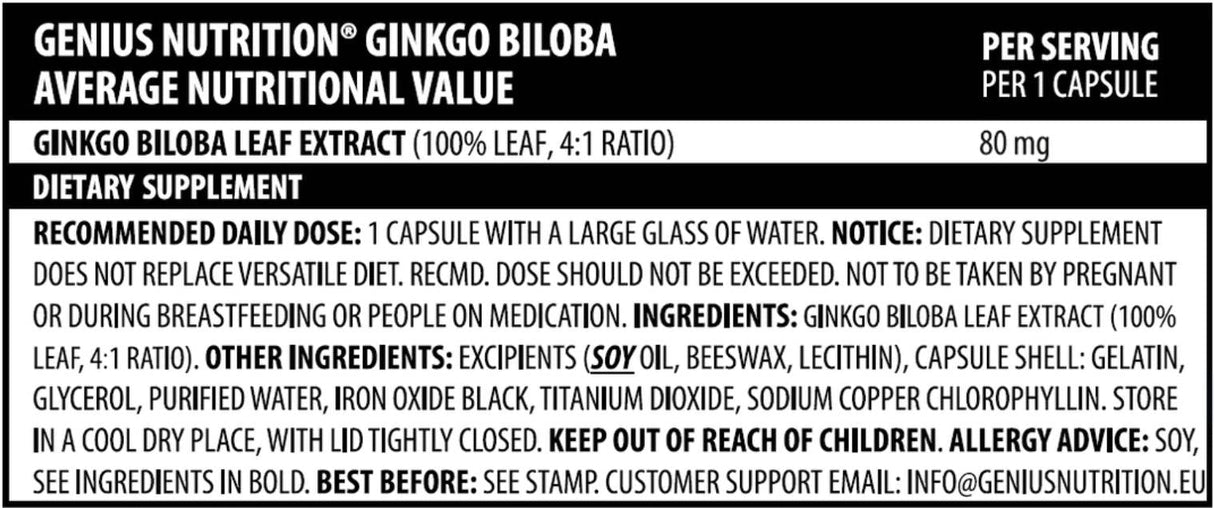 Ginkgo Biloba - 60 kapsúl