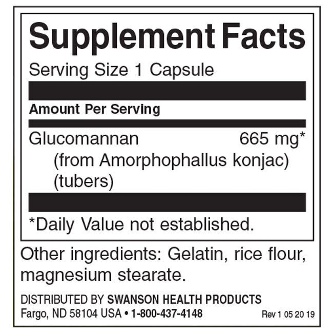 Glucomannan / Konjac Root 665 mg - 90 kapsúl
