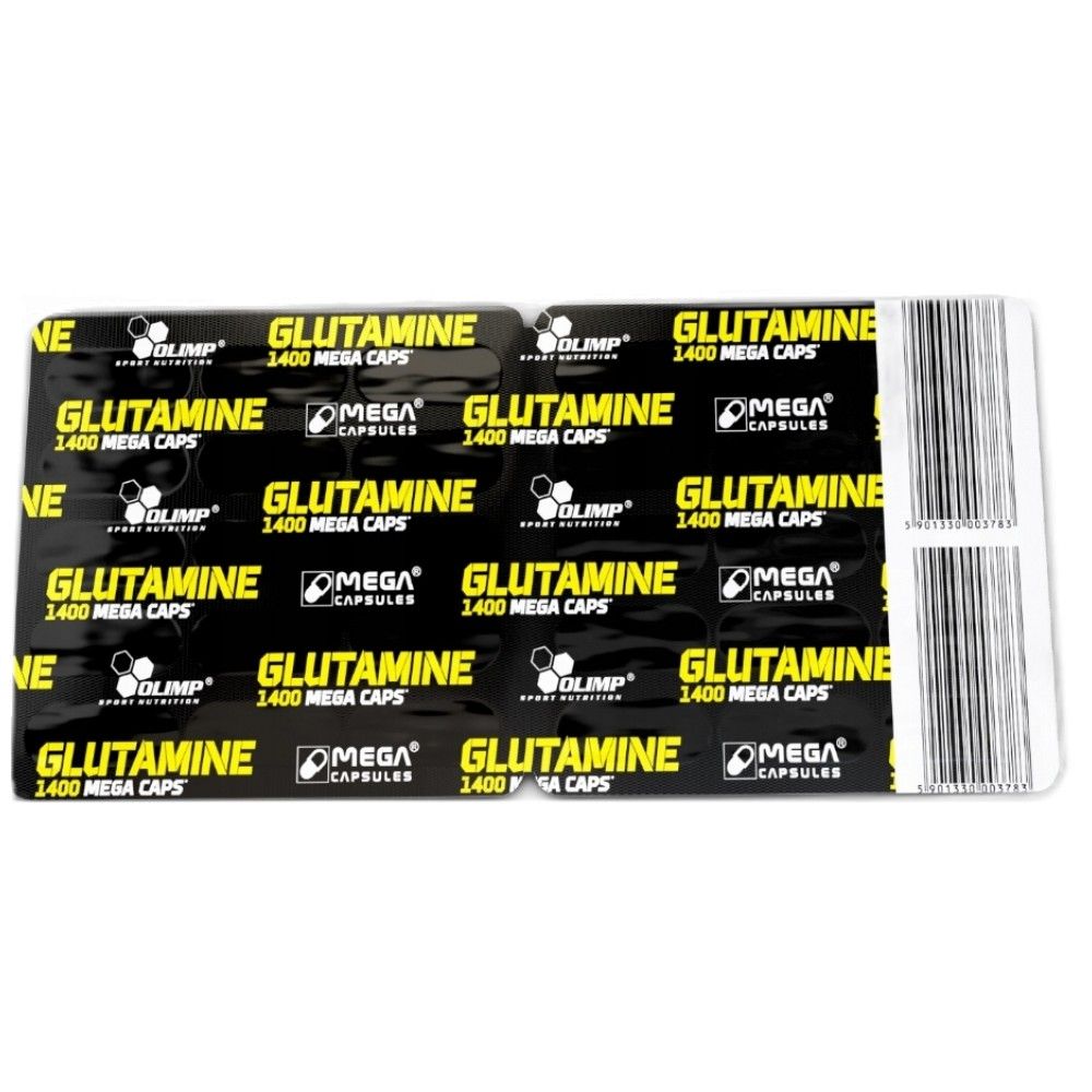 Glutamínové mega čiapky 1400 - 30 kapsuly