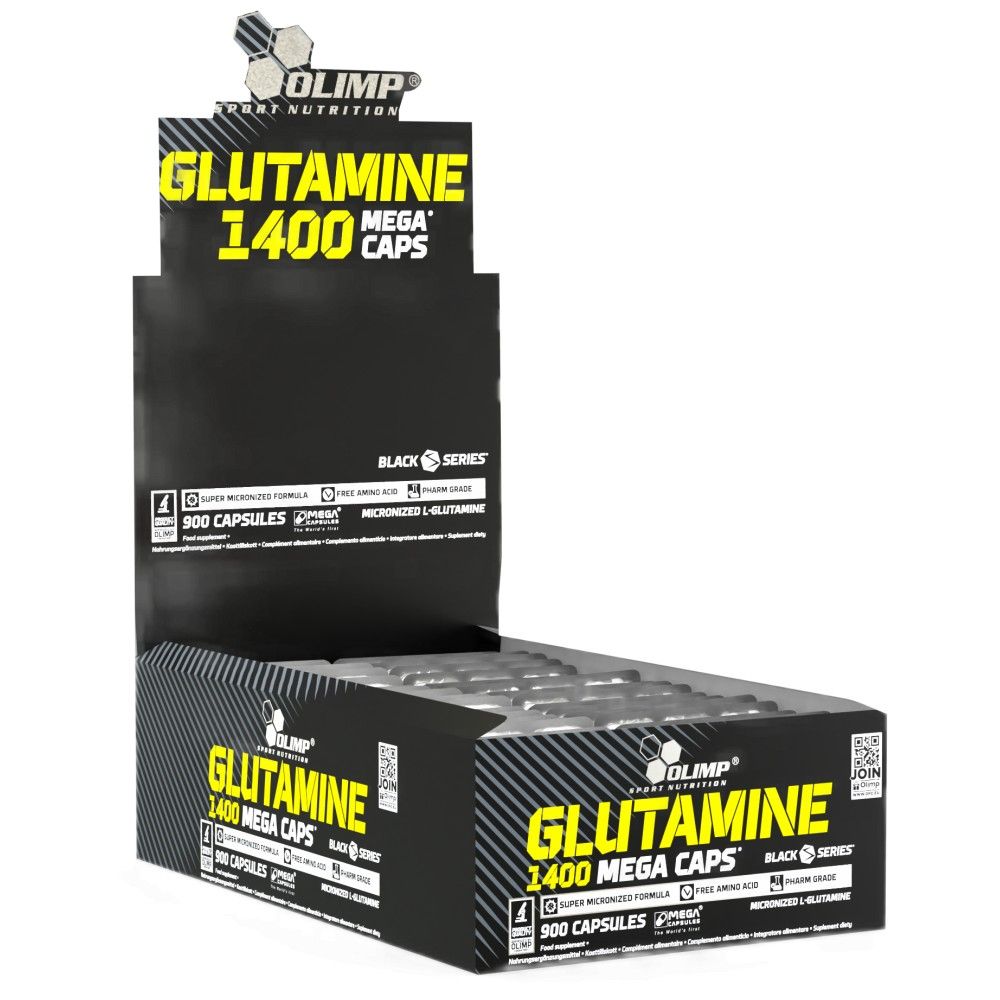 Glutamínové mega čiapky 1400 - 30 x 30 kapsuly