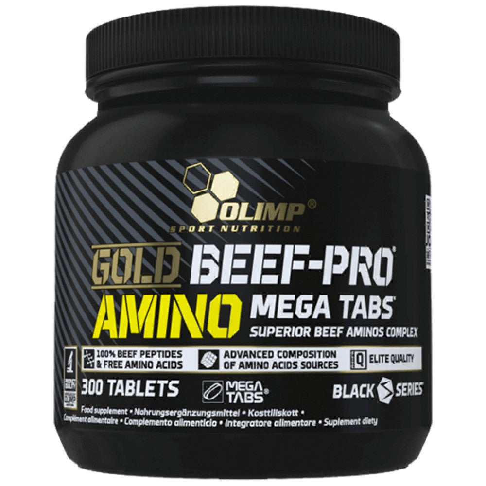Zlato hovädzie mäso Amino Mega Tabs - 300 tabliet