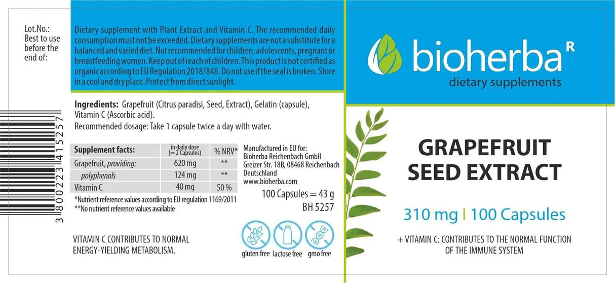 Semeno grapefruitu 330 mg - 100 kapsúl