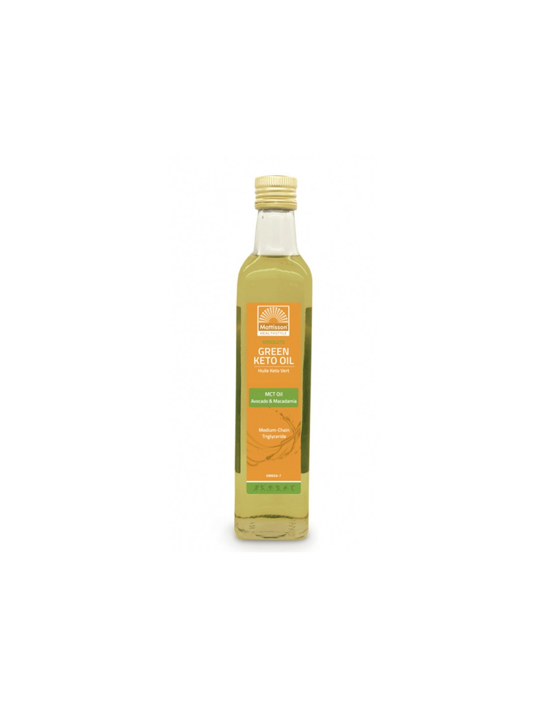 Kardiovaskulárny systém - Green Keto Oil - MCT, Avokádo a Macadamia, 500 ml <tc>Mattisson Healthstyle</tc>
