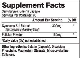 Gymnema Sylvestre 300 mg / 90 čiapky