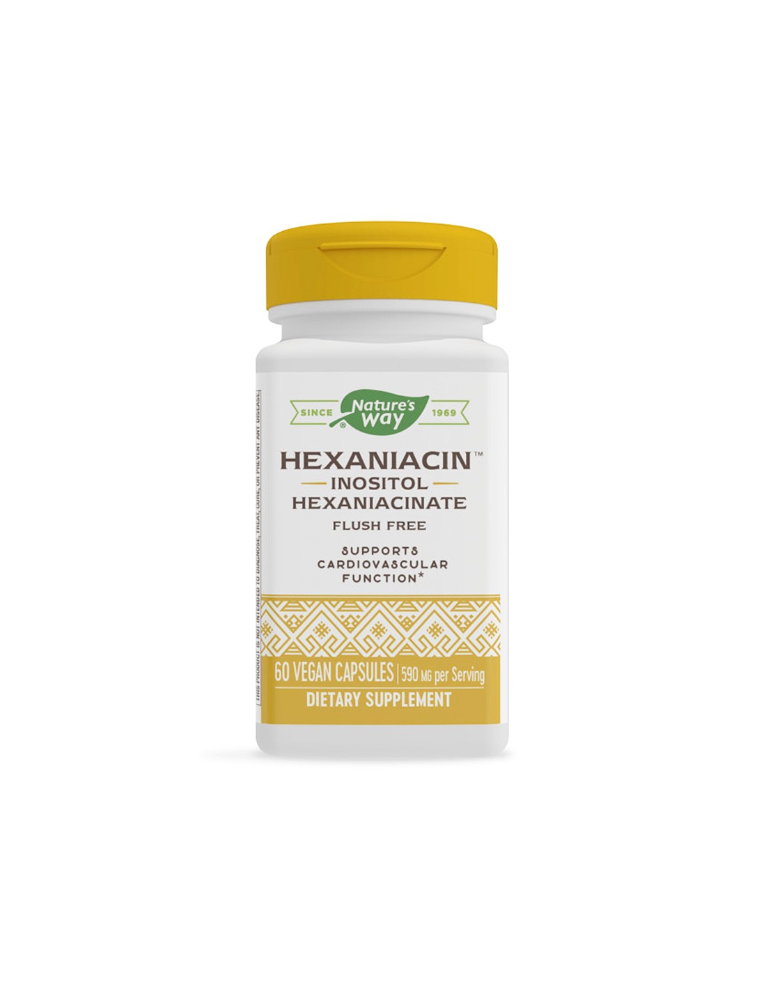 Hexaniacin ™ inositol hexanicinate Flush Free - hexaniacin (inositol hexanikotinát), 60 kapsulov príroda