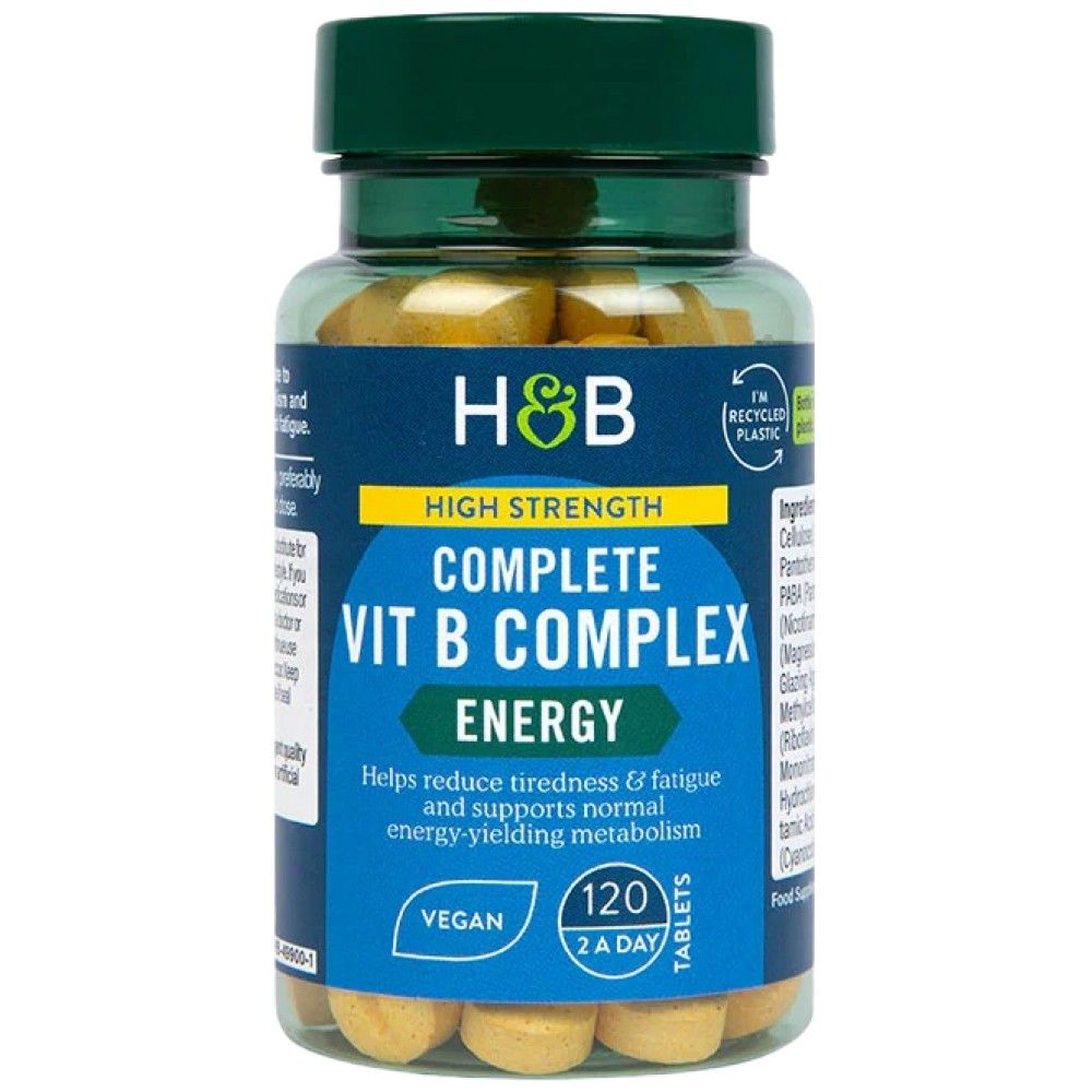 Vysoká pevnosť Kompletný komplex VIT B - 120 tabliet