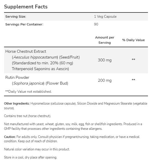 Kôň gaštan 300 mg - 90 kapsúl