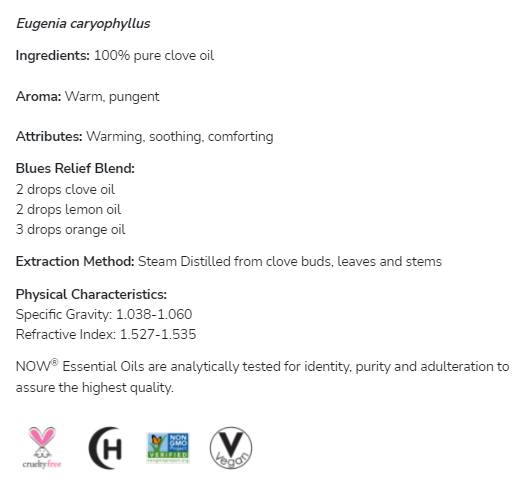 Klinčekový olej | 100% čistá Eugenia Caryophyllus - 30 ml