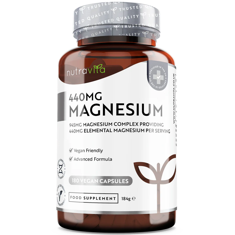 Magnesium 220 mg (two-component) - 180 capsules - Nutra Best Europe