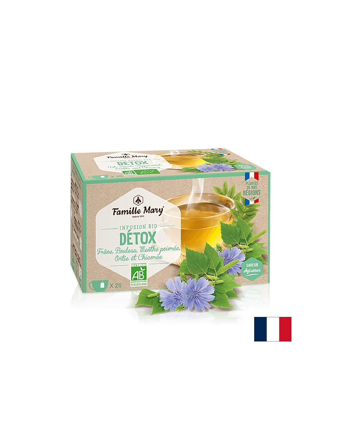 Infúzne bio detoxikácia/ čaj na detoxikáciu, 20 vreciek filtra
