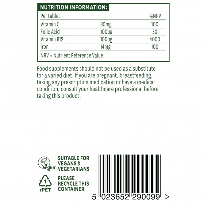 Jemný železný vzorec (železný bisglycinát) 14 mg 90 tabliet Naturesaid