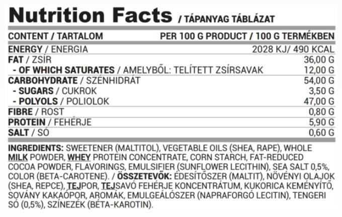 Šírenie proteínov Solovaný karamel - 350 gramov