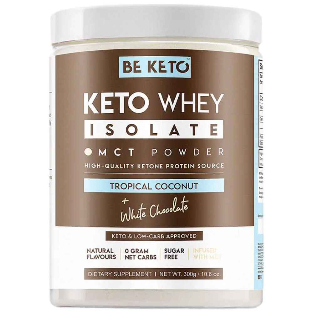 Keto srvátka izolát + MCT - 300 gramov