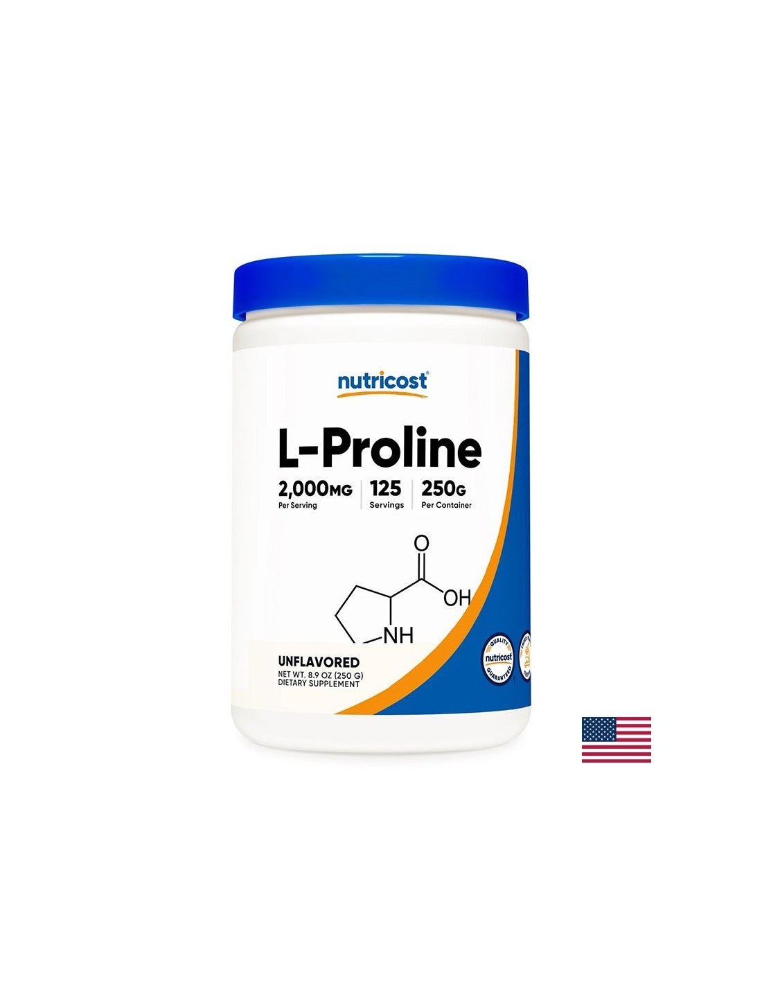 Kosti a kĺby - L -proline, 2000 mg x 250 g, prášok