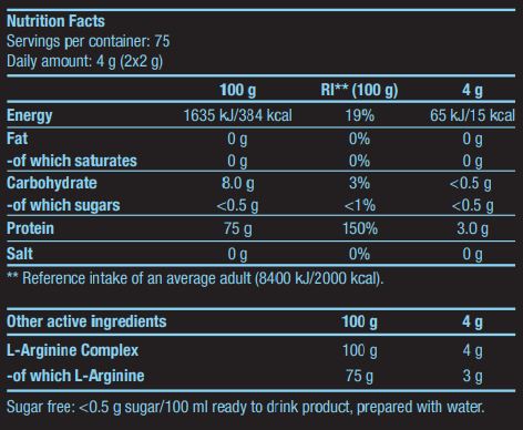L-arginín / 300 g.