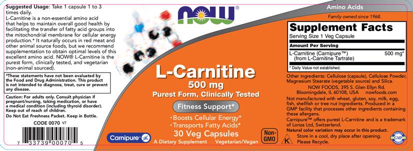 L-karnitín 500 mg | Carnipure® - 30 kapsúl