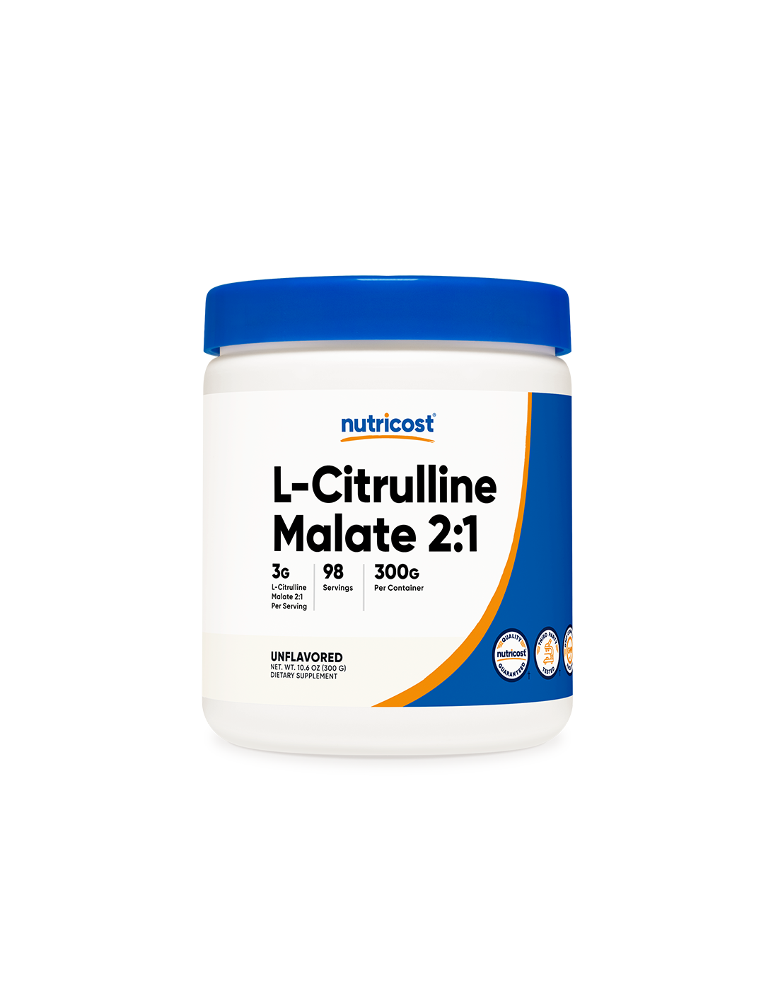 Svalová hmota - L-Citrulín (malát) L-Citrulín, 300 g <tc>Nutricost</tc>