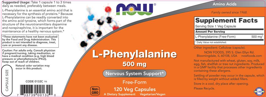 L -fenylalanín 500 mg - 120 kapsúl