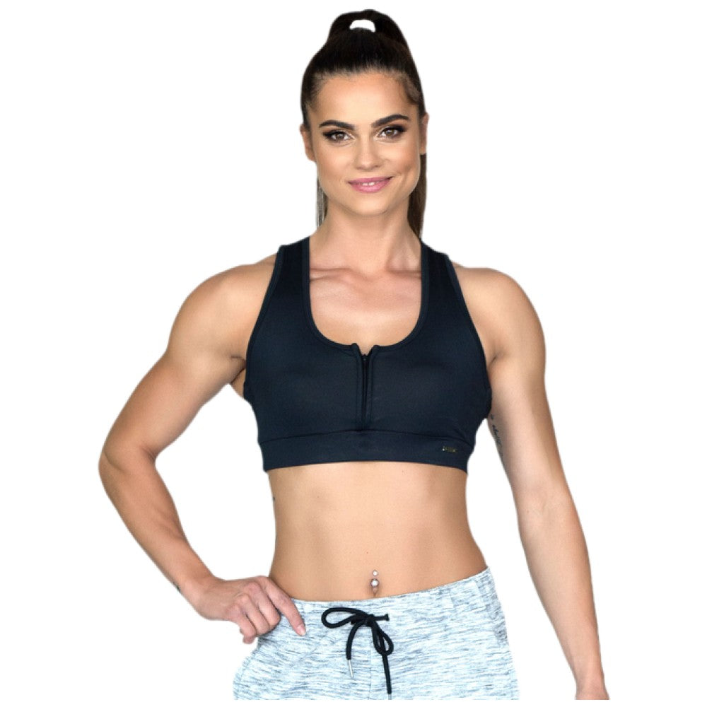 Bustier so zipsom / LW Tank Top zips - čierna