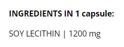 Lecitín | Sójový lecitín 1200 mg - 90 kapsúl