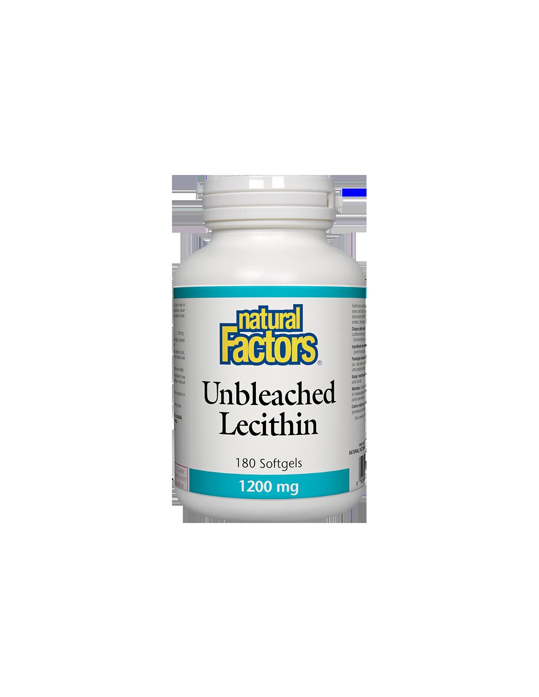 Nebielený lecitín 1200 mg x 180 mäkkých gélových kapsúl <tc>Natural Factors</tc>