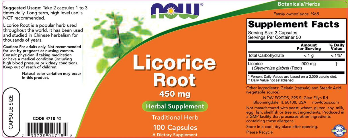 Licorice Root 450 mg - 100 kapsúl