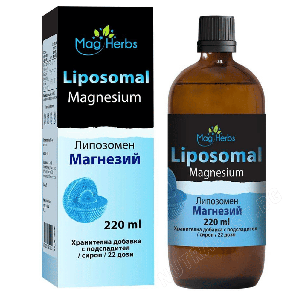 Liposomal Magnesium liquid / Liposomal Magnesium <tc>MagHerbs</tc> /220 ml, 22 dávok/