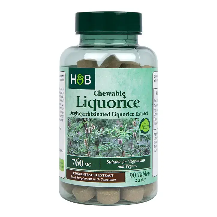 Root Liquorice 380 mg 90 Žuvacie tablety Holland & Barrett