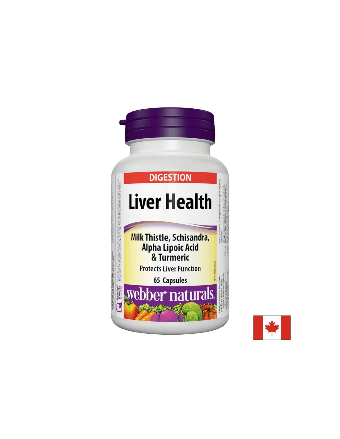 Zdravie pečene x 65 kapsúl <tc>Webber Naturals</tc>