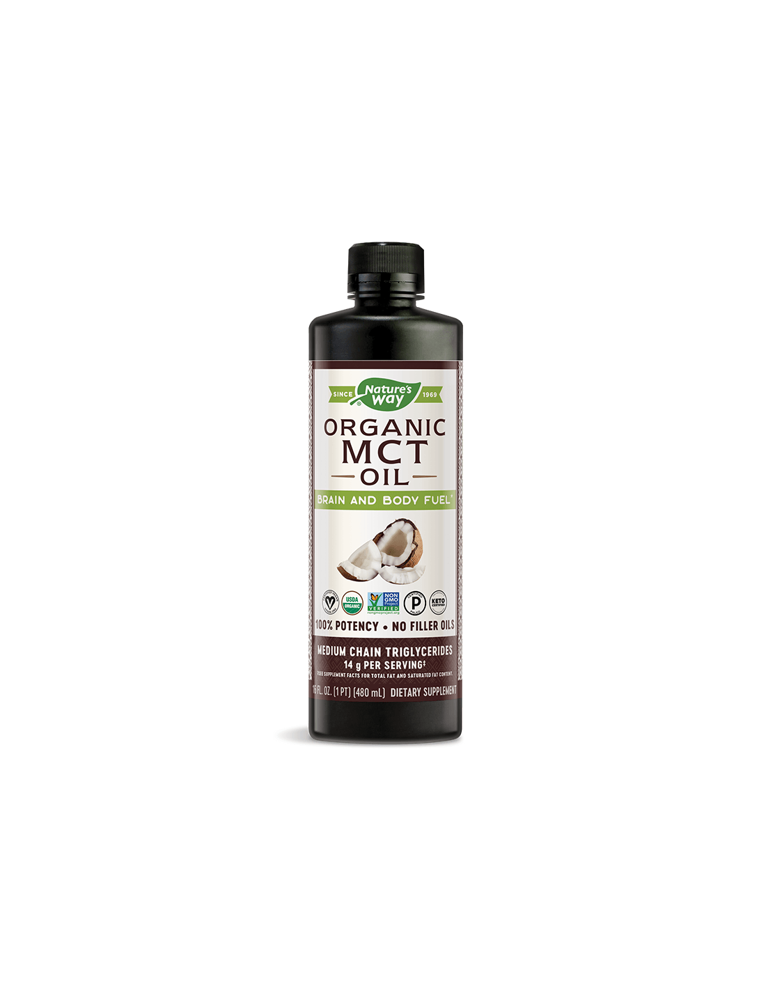 MCT olej 100% organický - 480 ml