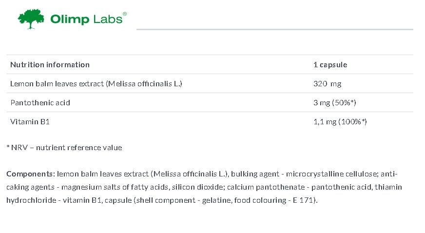 Melissa Premium Line 30 kapsúl