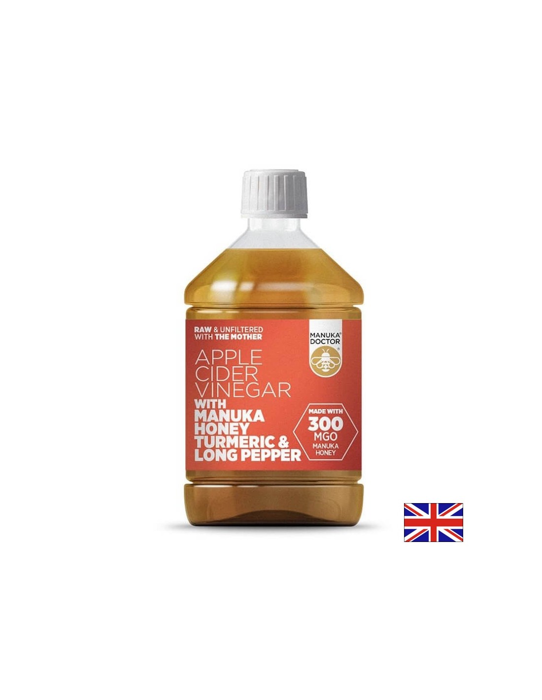 Ocot jablčného muštu s Manuka Honey Turmamic & Long Pepper - jablčný ocot