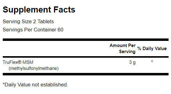 MSM 1500 mg - 120 tabliet