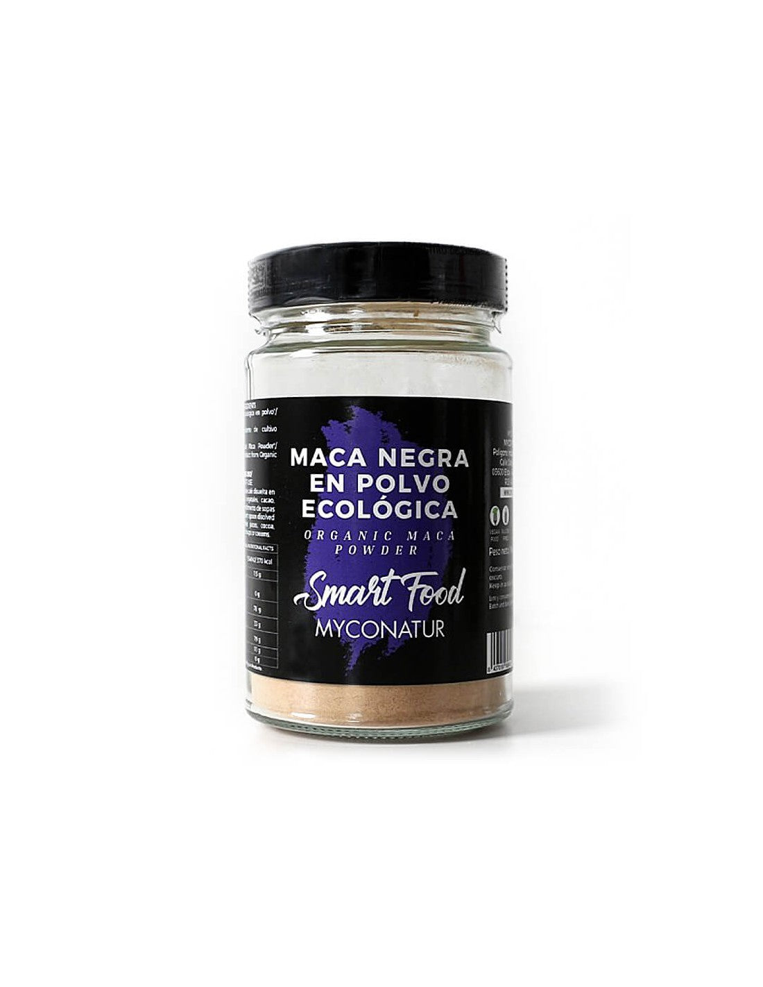 Maca negra en polvo, Bio - organický čierny maca prášok, 200 g <tc>Myconatur</tc>