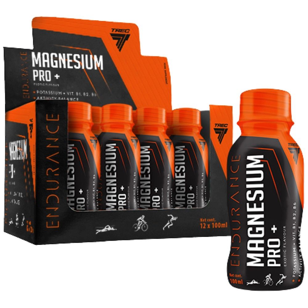 Horčík Pro+ Endurance | s draslíkom a vitamínom B1, B2, B6 - 12 x 100 ml
