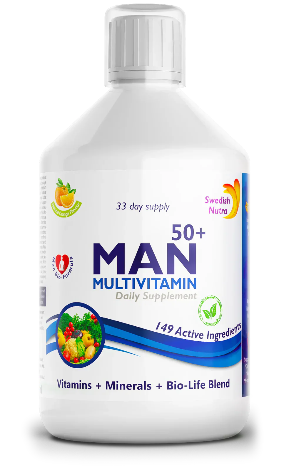 Muž 50+ multivitamíny pre mužov s kolagénom 1497 mg - 149 účinných látok /500 ml /