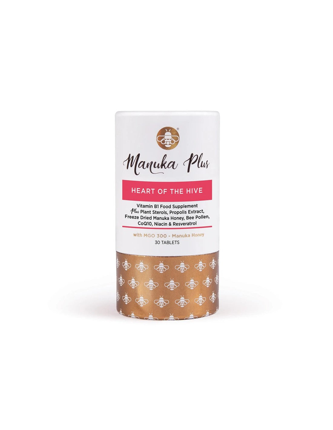 Manuka Plus® Heart of Hive/ Formula na podporu kardiovaskulárneho systému s tabletami Manuka Honey Mgo 300 x 30