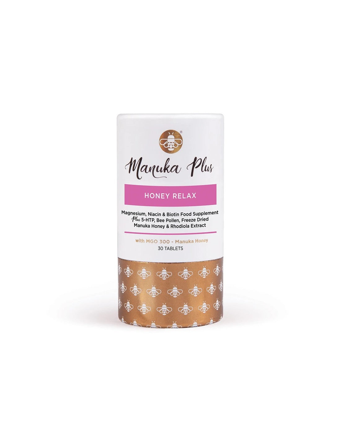 Manuka Plus® Honey Relax/ Formula proti únave a únave s Manuka Honey MgO 300 x 30 Tablets
