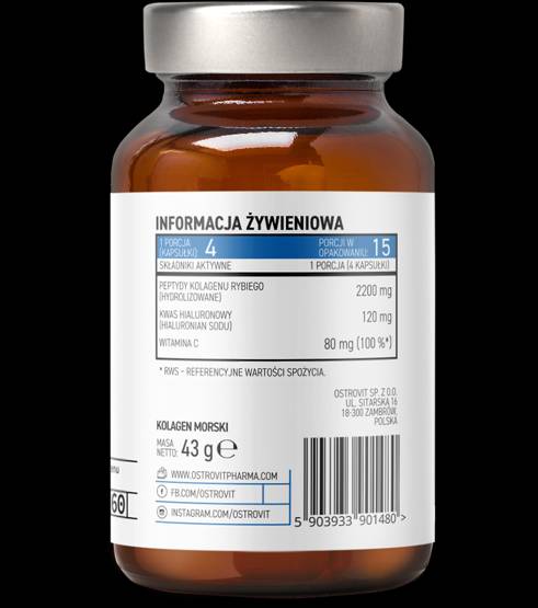 Morský kolagén 550 mg 60 kapsuly