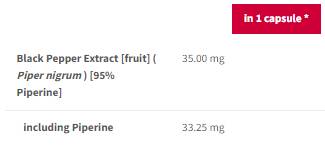 Piperine Max 35 mg | Black Pepper Power - 90 kapsúl