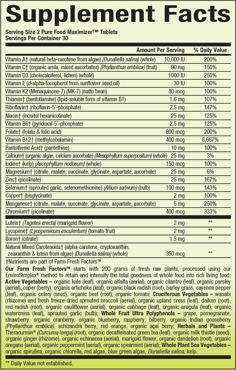 Multivitamín a minerály mužov, ktoré nie sú GMO 60 tablety